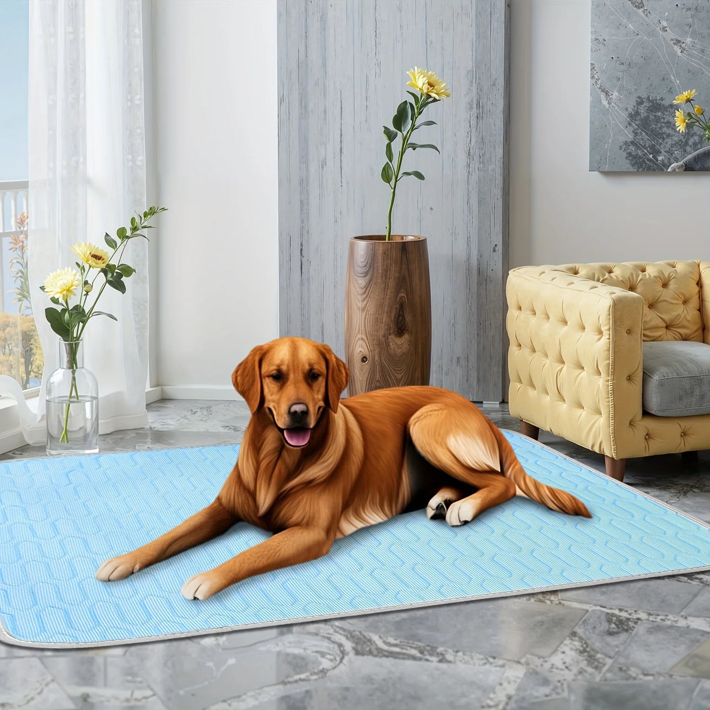 Petzrella Ice-Cool Summer Pet Cooling Mat for Cats & Dogs