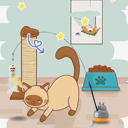 Petzrella „Kitten Fishing“ – selbstspielende Katzenangel