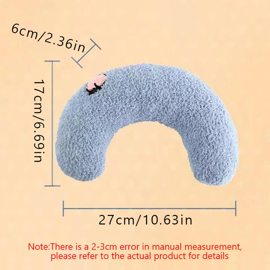 Petzrella U-Shape Pet Calming Pillow – Soft Neck Support for Cats & Dogs