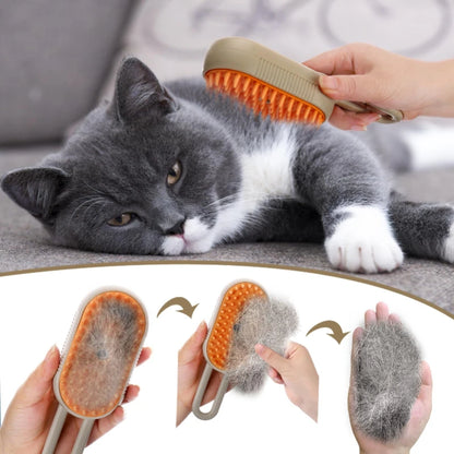 3-in-1 Steam Cat Grooming Brush