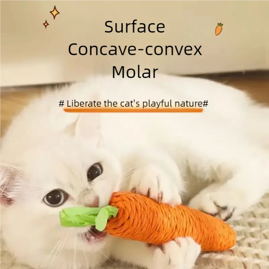 Sisal Carrot Chew Toy for Cats