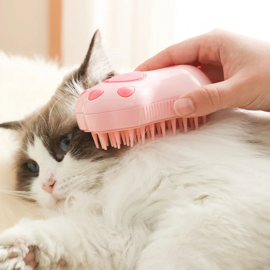 Petzrella Steam-Soothe 3-in-1 Katzen-Dampfbürste