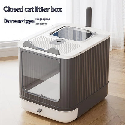 Petzrella Extra Large UV Self-Cleaning Enclosed Cat Litter Box