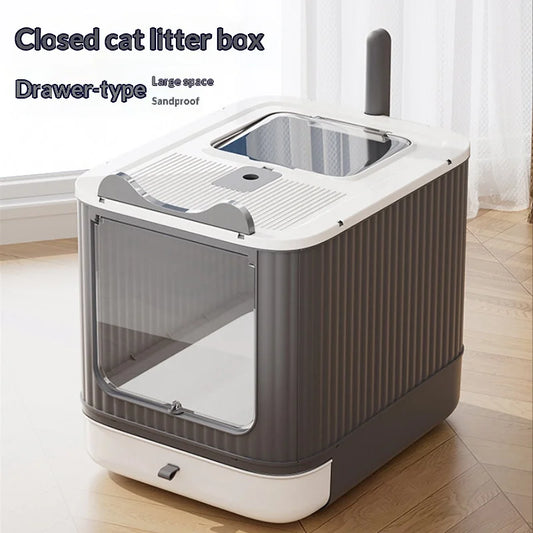 Petzrella Extra Large UV Self-Cleaning Enclosed Cat Litter Box