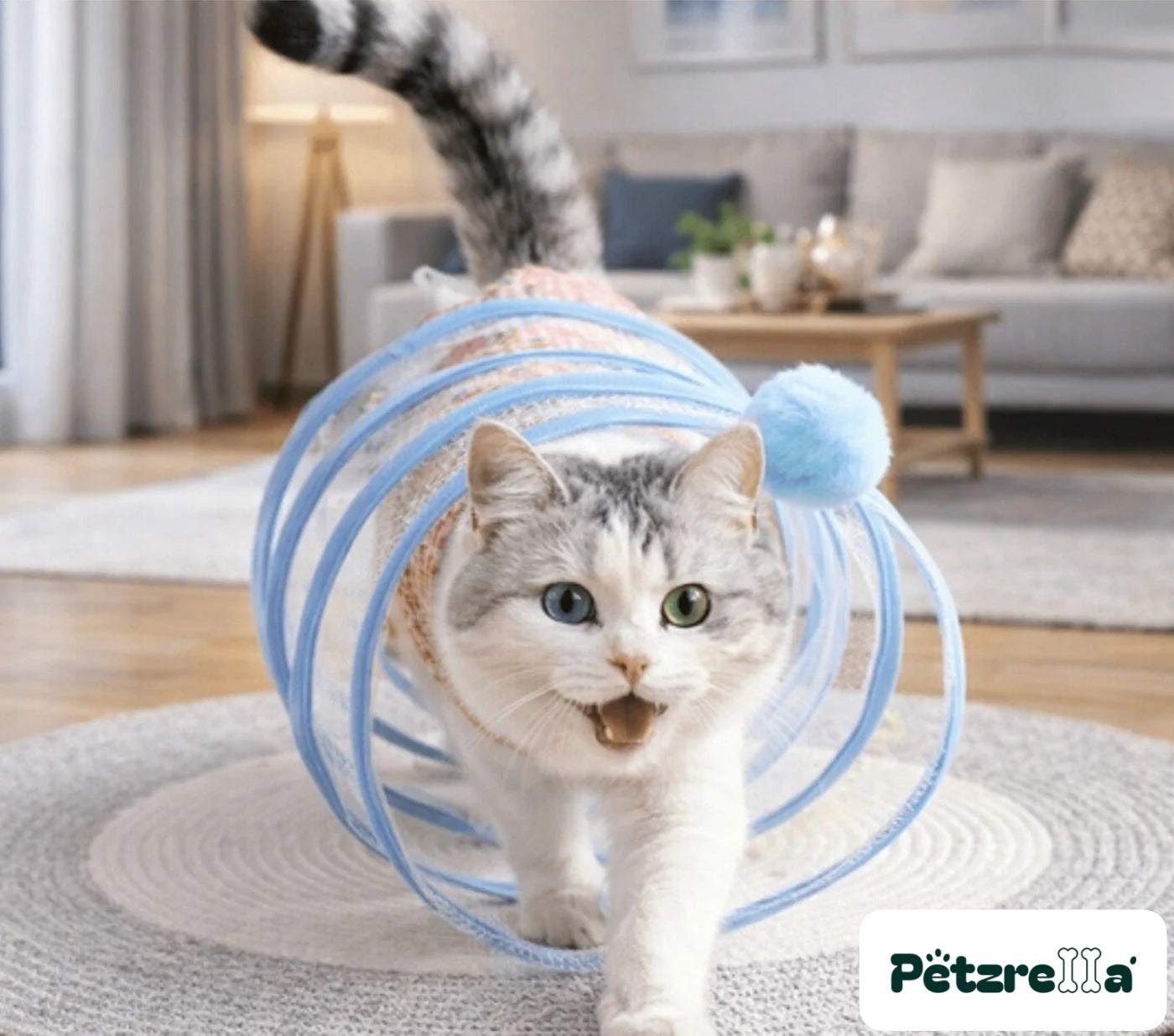 Petzrella Collapsible Spiral Cat Tunnel