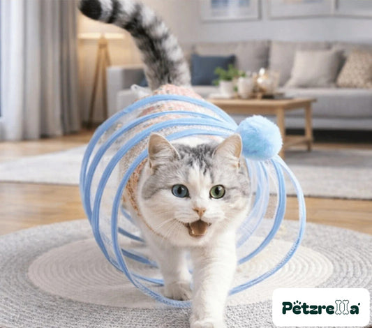 Petzrella Collapsible Spiral Cat Tunnel