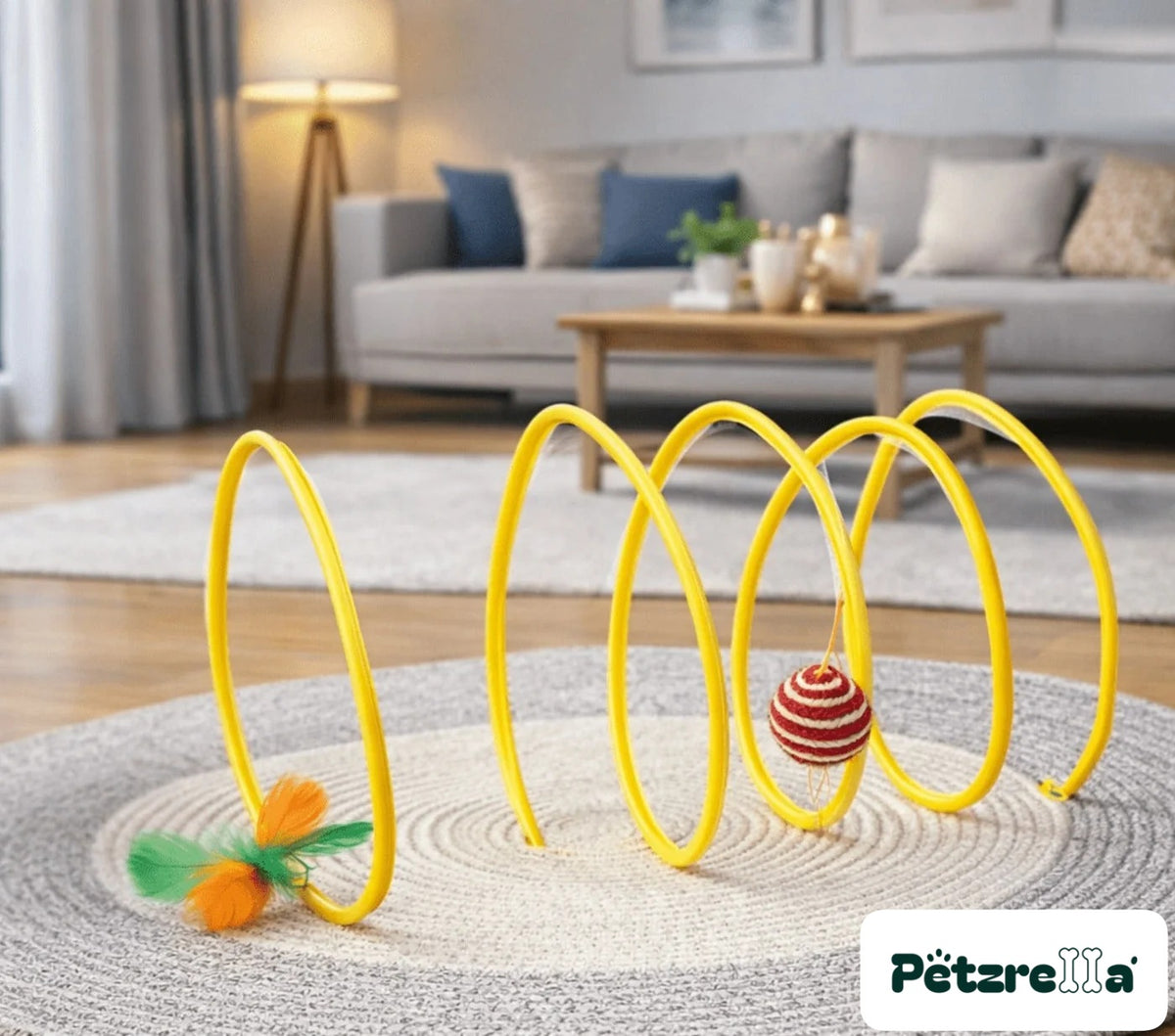 Petzrella Collapsible Spiral Cat Tunnel