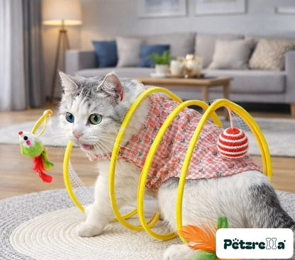 Petzrella Collapsible Spiral Cat Tunnel