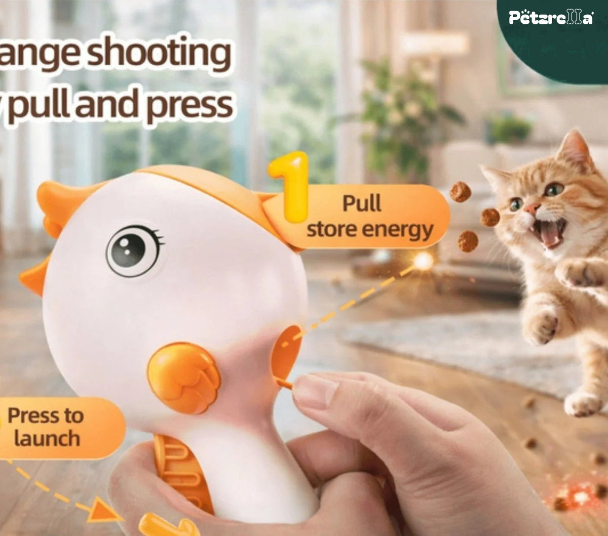 Petzrella Electric Treat Dispensing Cat Toy