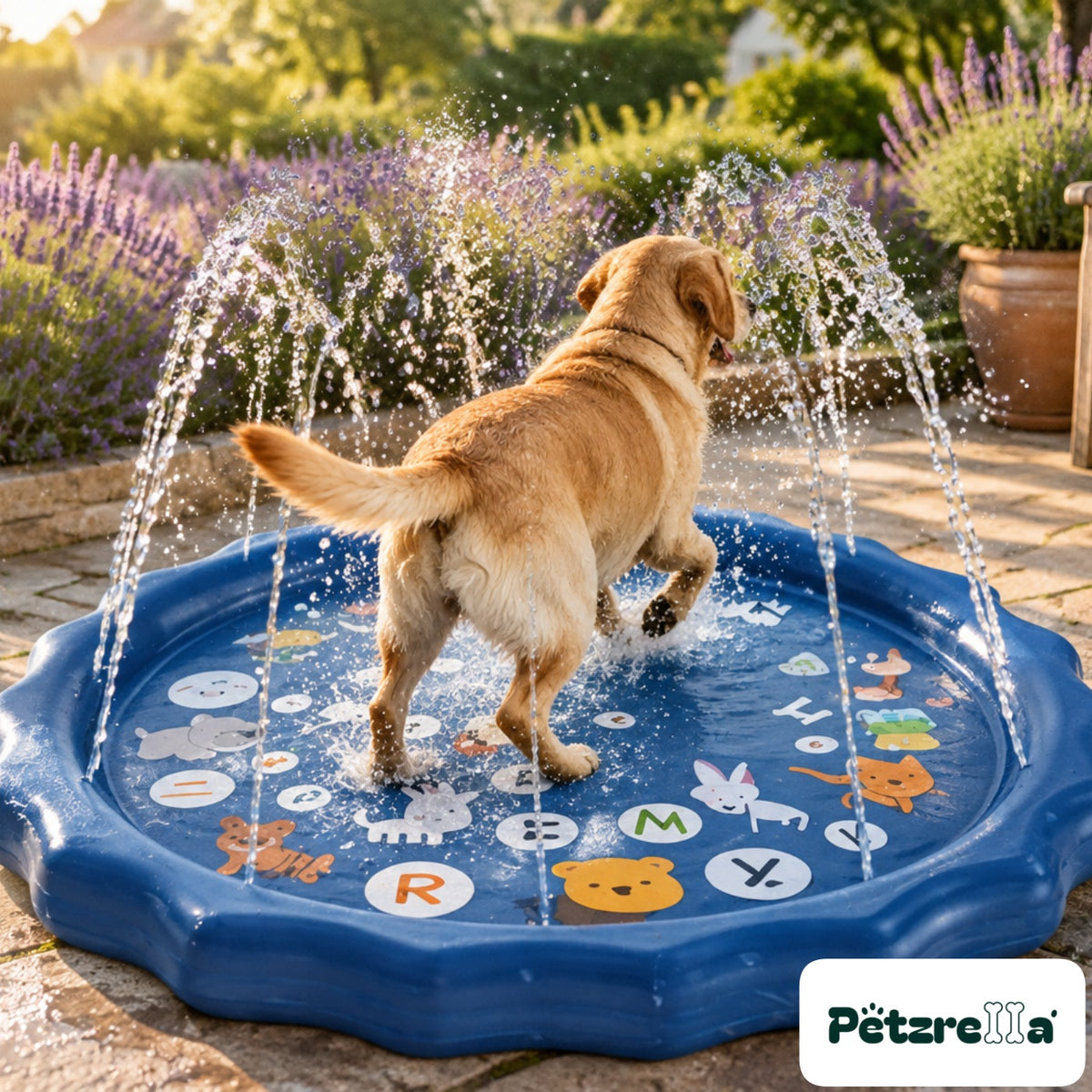 Petzrella Splash & Cool Dog Bath Pool