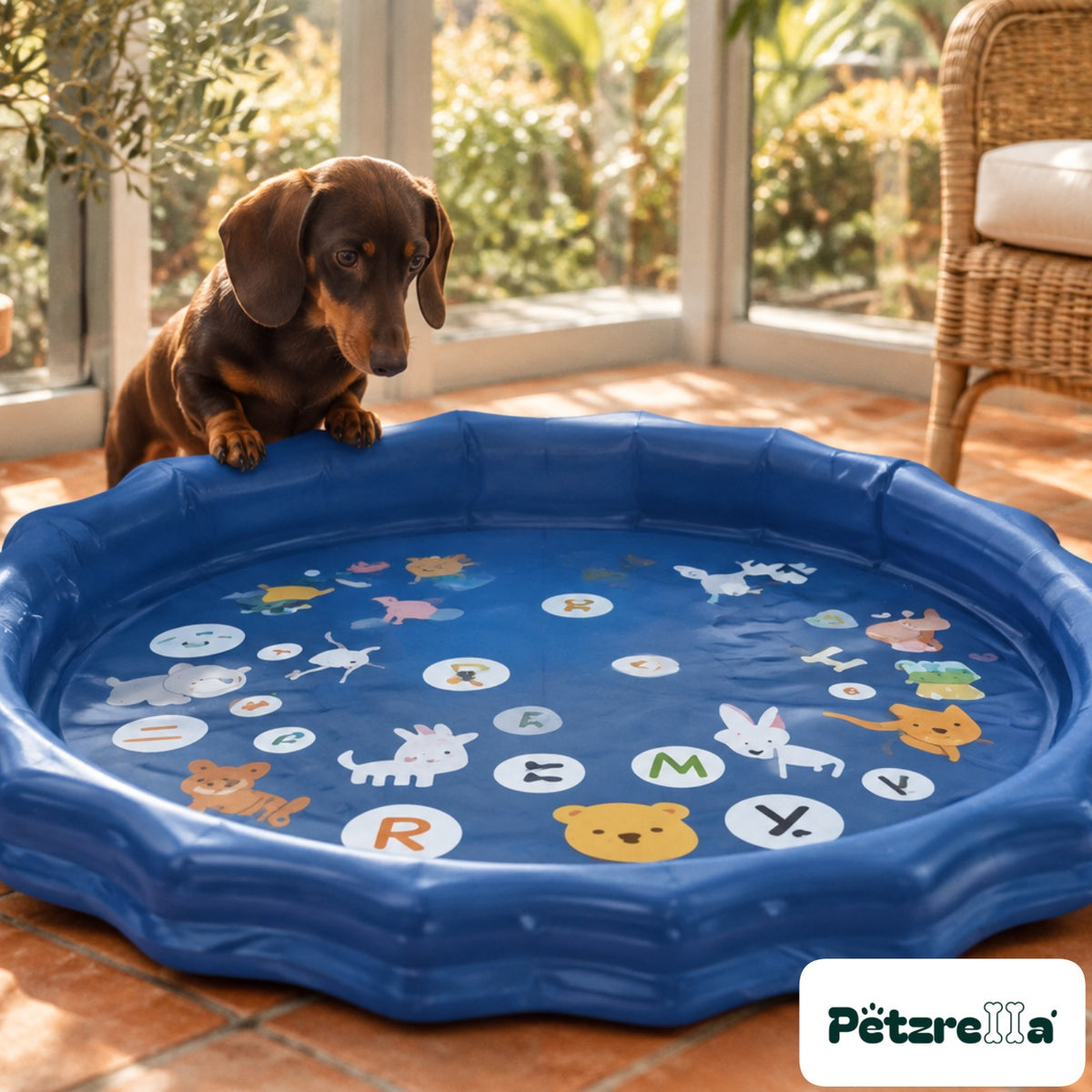 Petzrella Splash & Cool Dog Bath Pool
