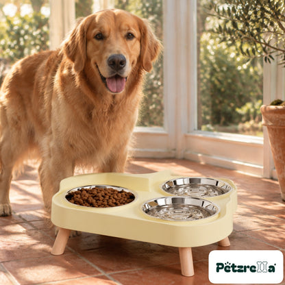 Petzrella Elevated Double Pet Bowl - view 3