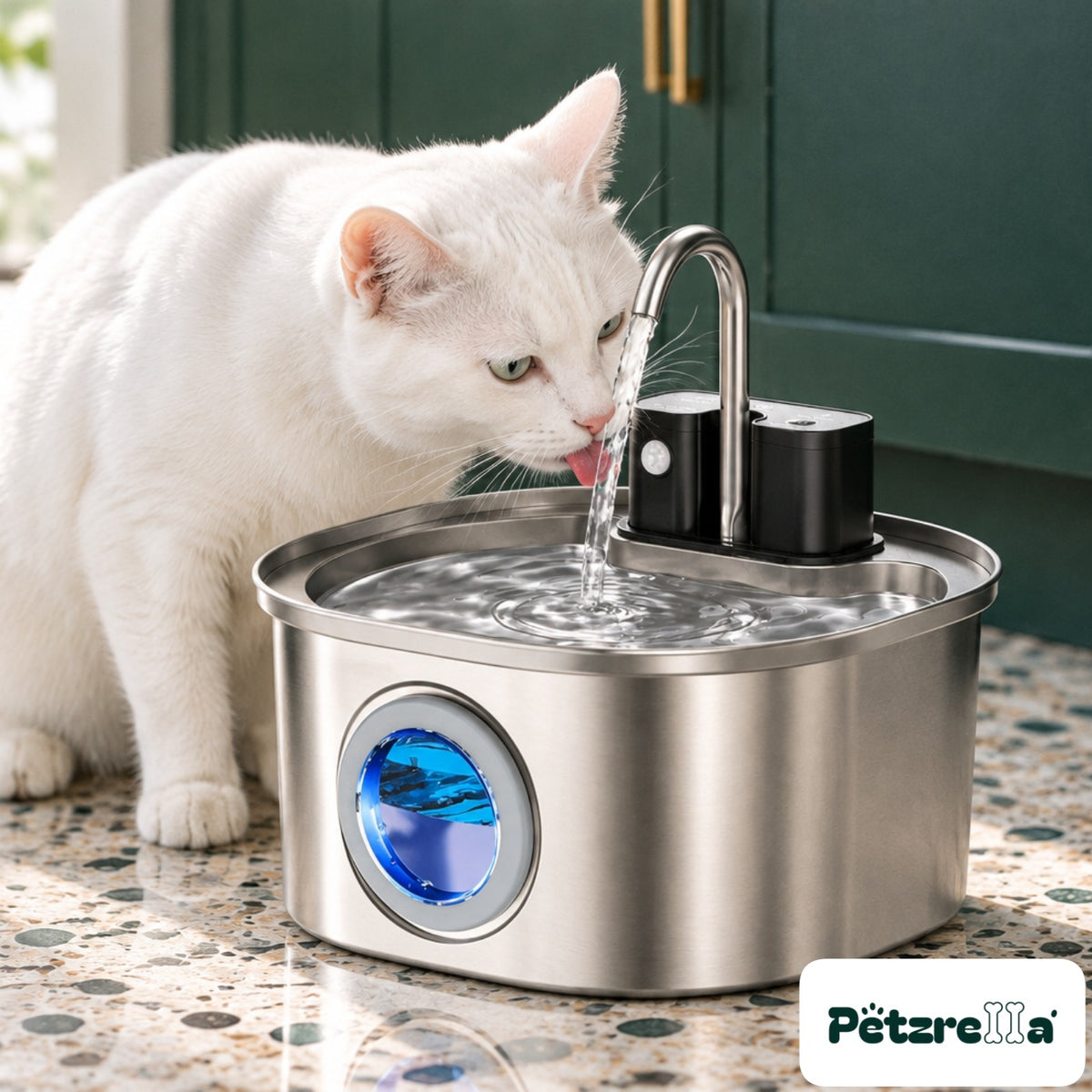 Petzrella 3L Wireless Pet Fountain