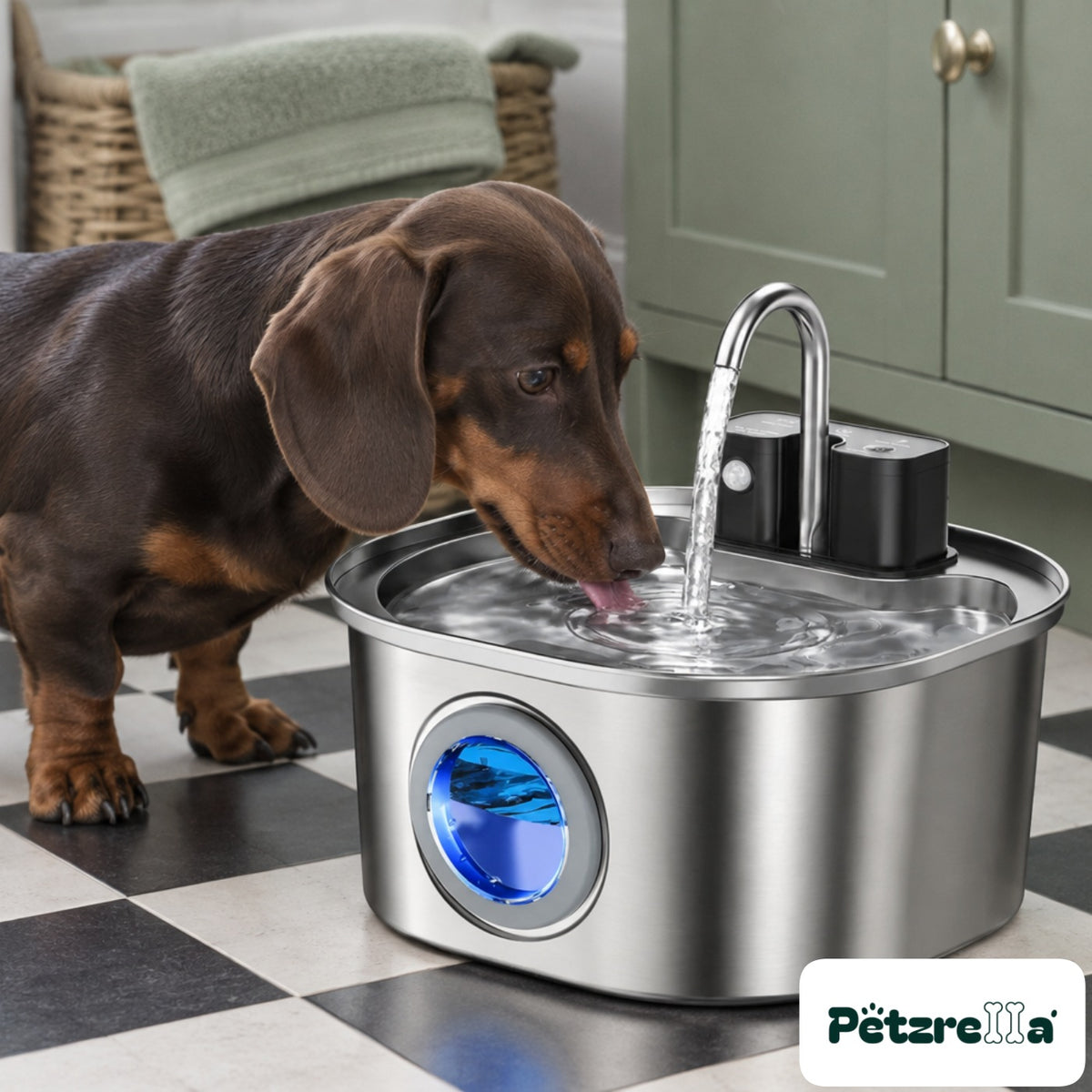 Petzrella 3L Wireless Pet Fountain