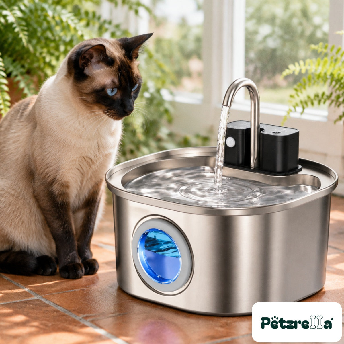 Petzrella 3L Wireless Pet Fountain