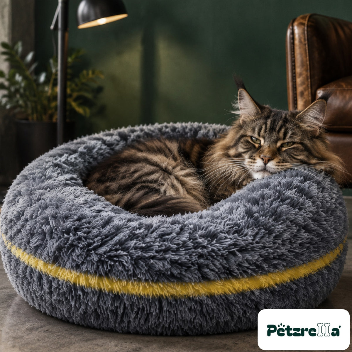 Petzrella Round Plush Pet Bed