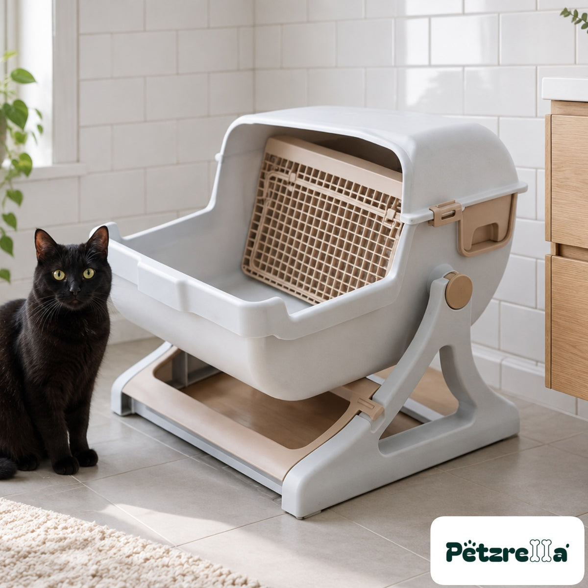 Petzrella Semi-Automatic Self-Cleaning Litter Box XXL