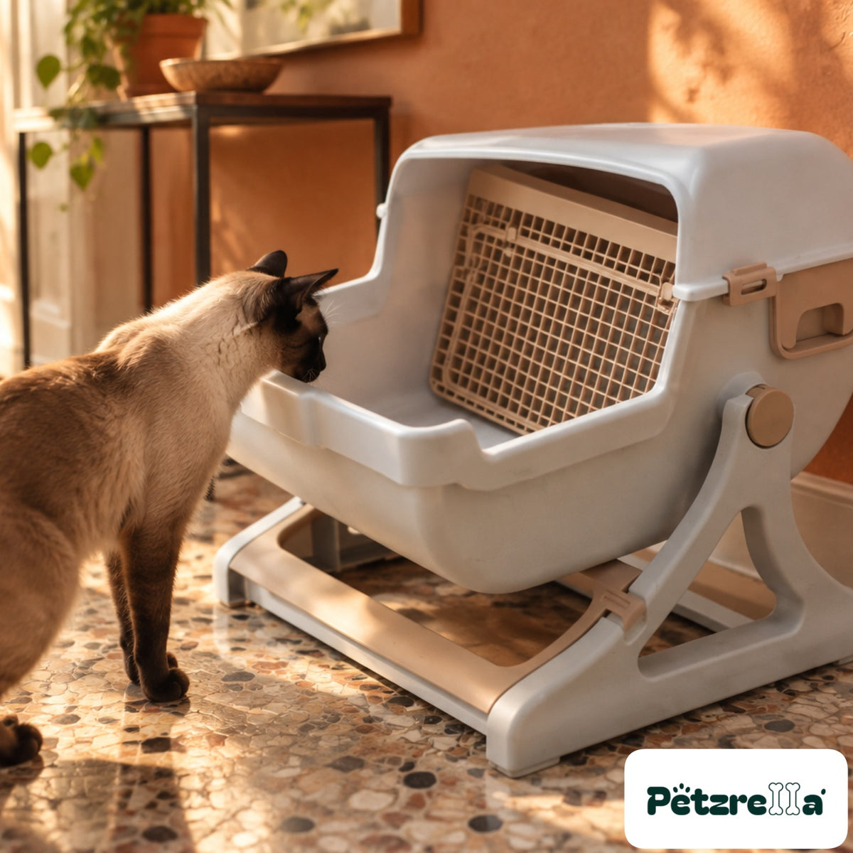 Petzrella Semi-Automatic Self-Cleaning Litter Box XXL