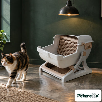 Petzrella Semi-Automatic Self-Cleaning Litter Box XXL