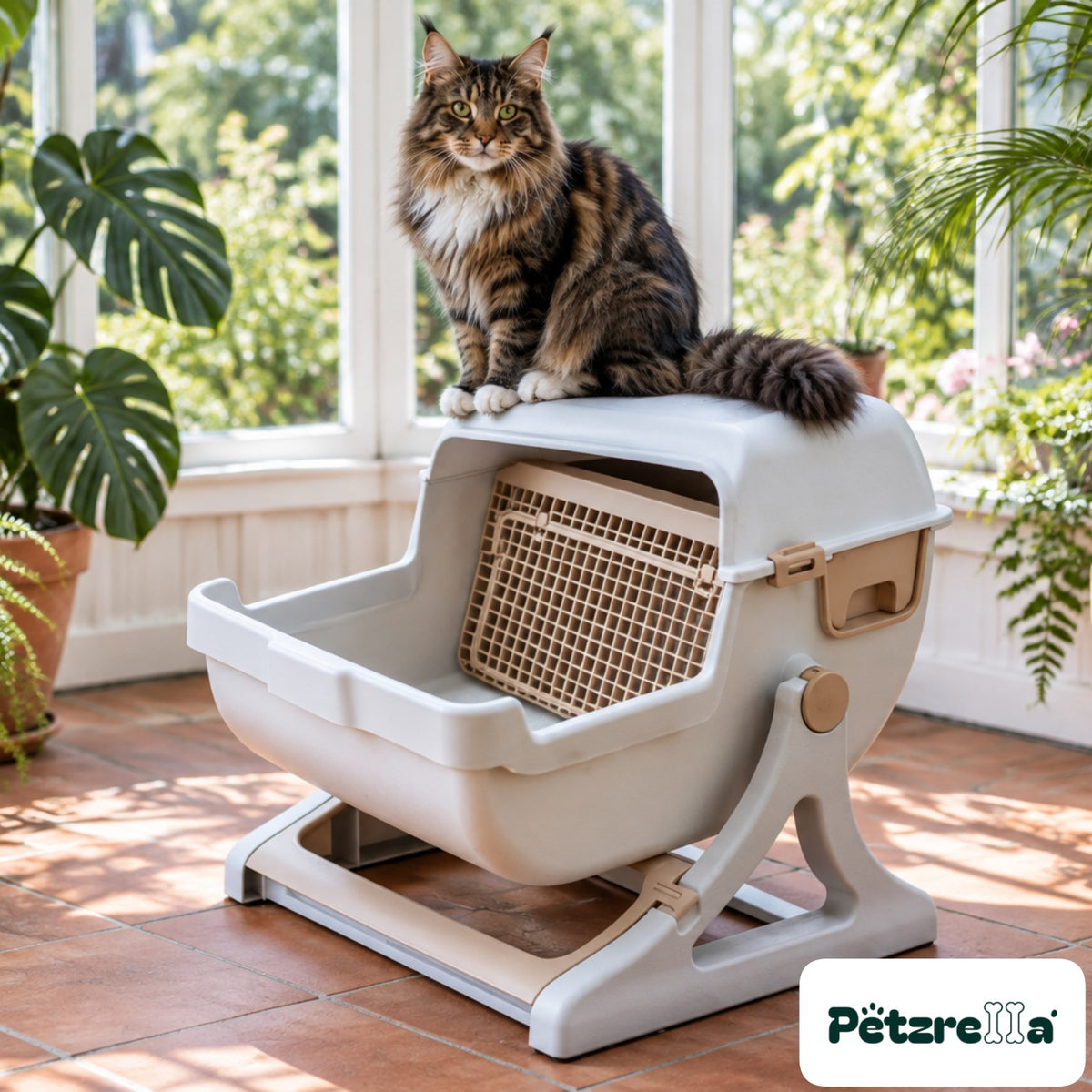 Petzrella Semi-Automatic Self-Cleaning Litter Box XXL