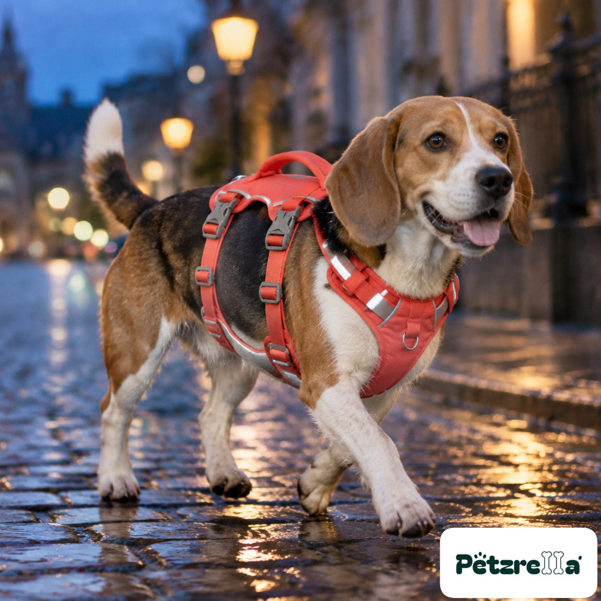 Petzrella Reflective Vest Dog Harness