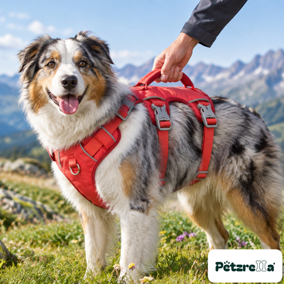 Petzrella Reflective Vest Dog Harness