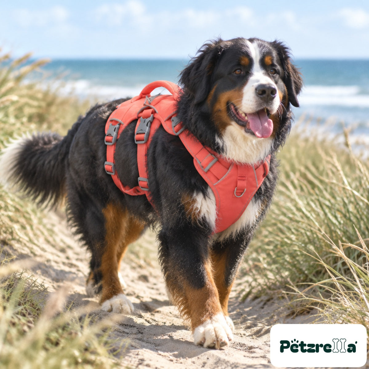 Petzrella Reflective Vest Dog Harness