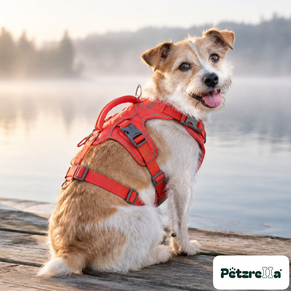 Petzrella Reflective Vest Dog Harness