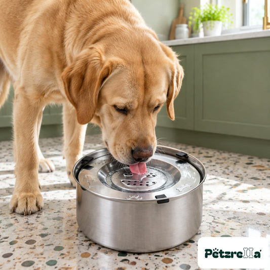 Petzrella No-Spill Floating Pet Water Bowl