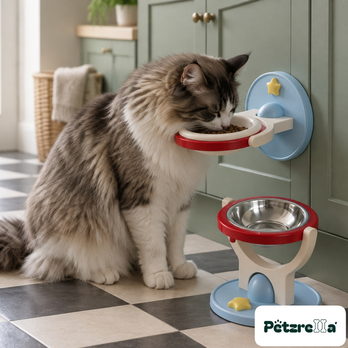 Petzrella Elevated Pet Bowl