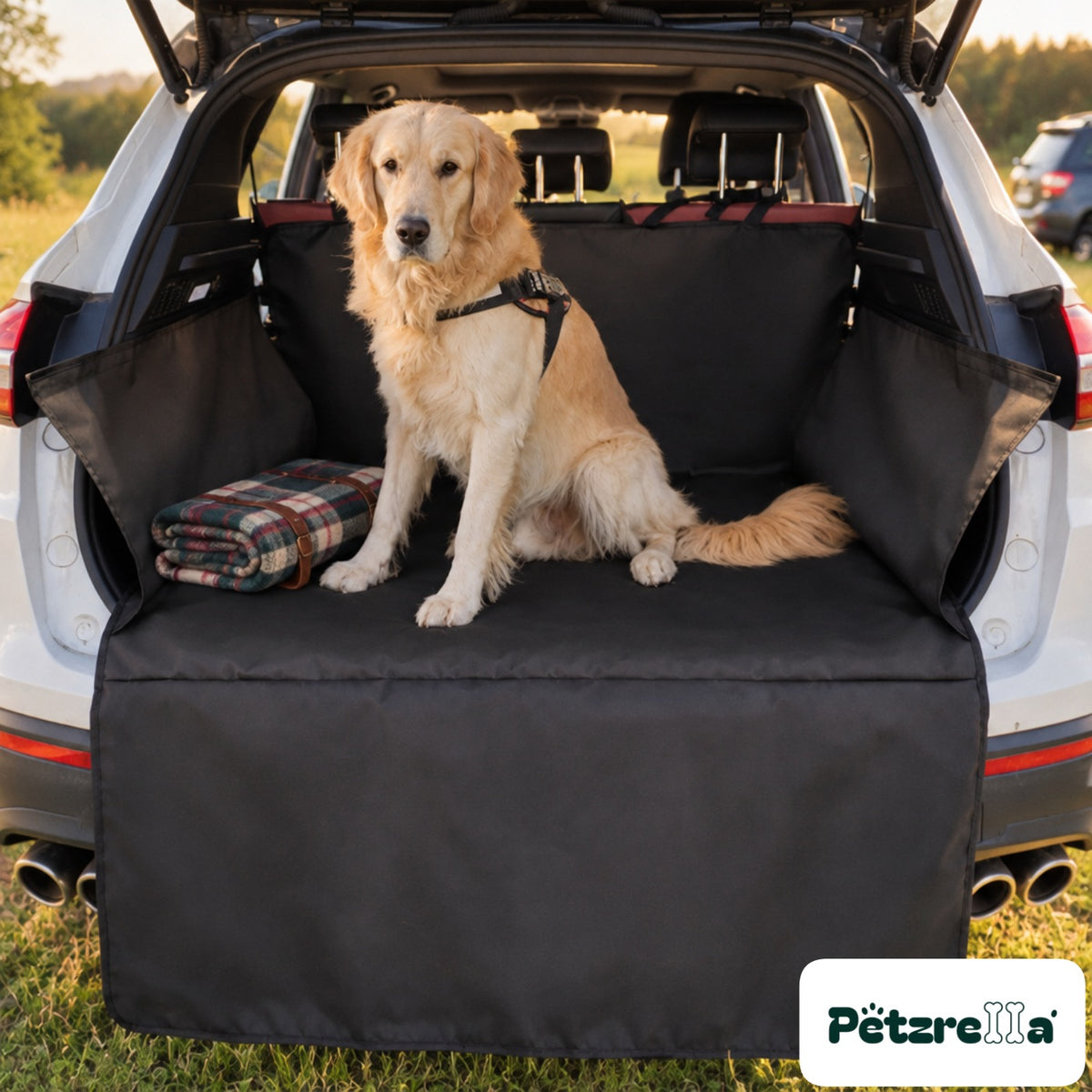 Petzrella Waterproof Dog Car Boot Protector Mat