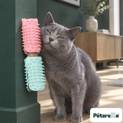 Petzrella Self-Grooming Cat Hair Removal Massage Brush