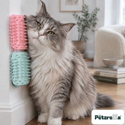 Petzrella Self-Grooming Cat Hair Removal Massage Brush