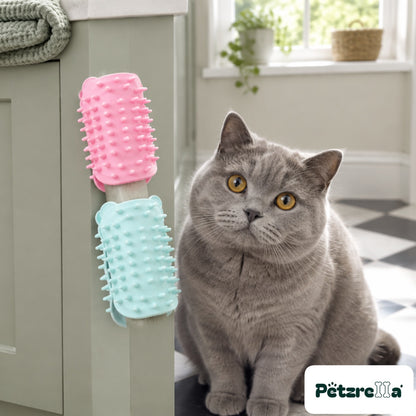 Petzrella Self-Grooming Cat Hair Removal Massage Brush