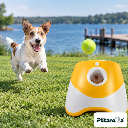 Petzrella Automatic Tennis Ball Launcher for Dogs