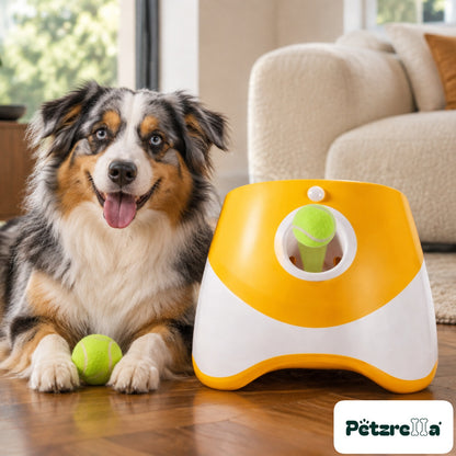 Petzrella Automatic Tennis Ball Launcher for Dogs
