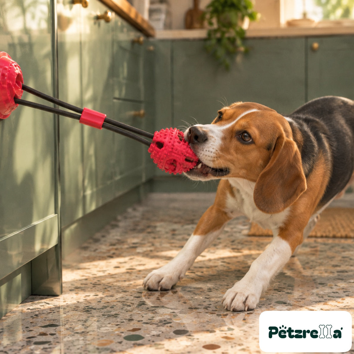 Petzrella Interactive Suction Tug Toy for Dogs