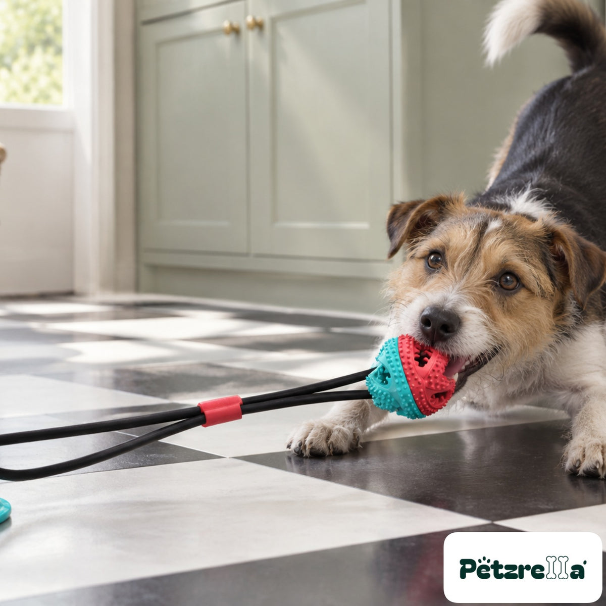 Petzrella Interactive Suction Tug Toy for Dogs