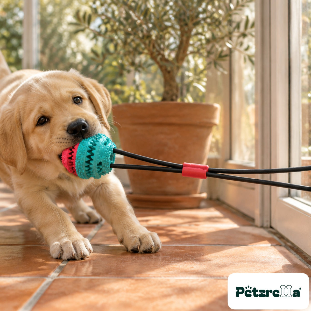 Petzrella Interactive Suction Tug Toy for Dogs