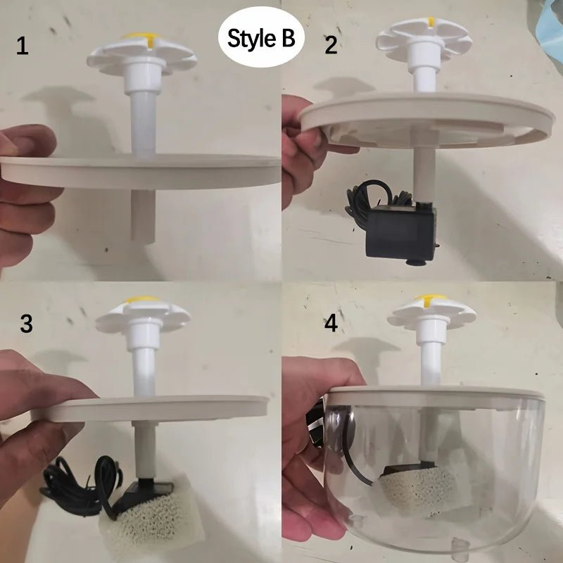 Petzrella 1L Silent Cat Water Fountain – USB & Auto Filter - Petzrella Kft.