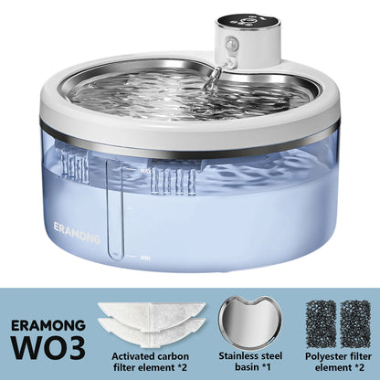 Petzrella 2.5L Smart Cat Water Fountain – Motion Sensor & Filter - Petzrella Kft.