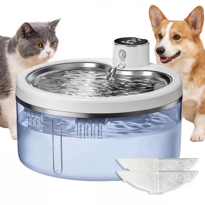 Petzrella 2.5L Smart Cat Water Fountain – Motion Sensor & Filter - Petzrella Kft.