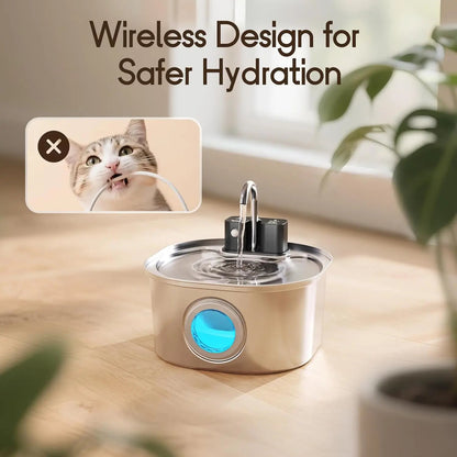 Petzrella 3L Wireless Cat Water Fountain - Petzrella Kft.