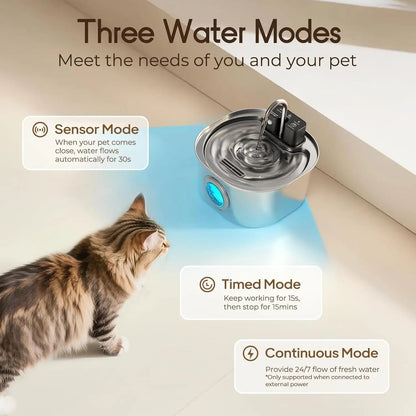 Petzrella 3L Wireless Cat Water Fountain - Petzrella Kft.