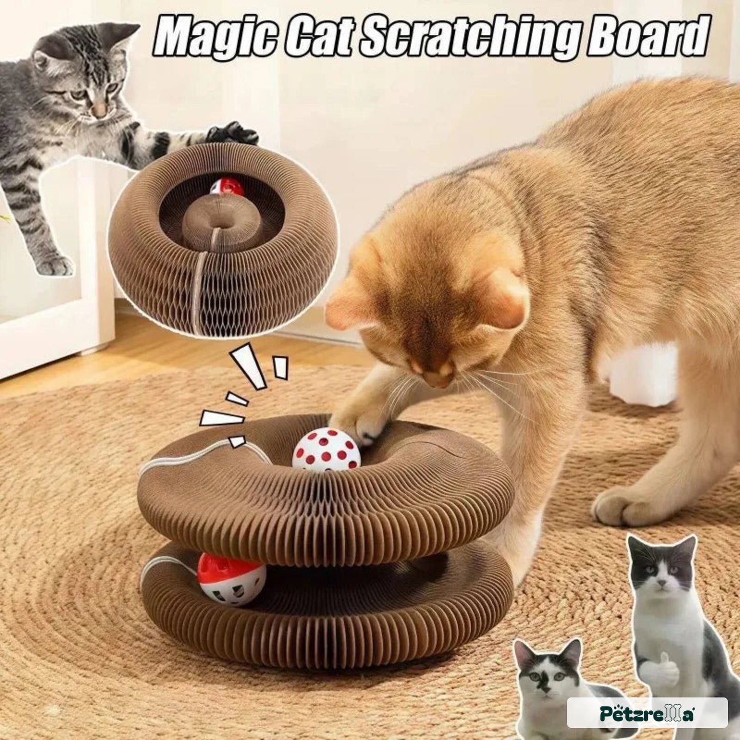 Petzrella Magic Accordion Cat Scratcher