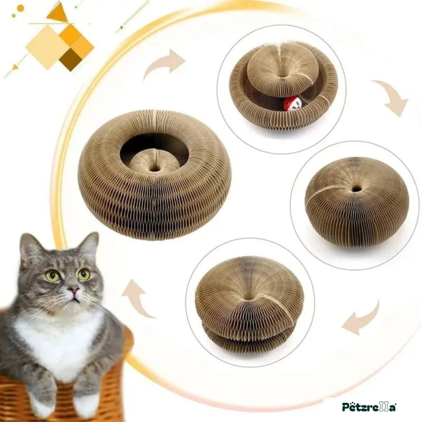 Petzrella Magic Accordion Cat Scratcher