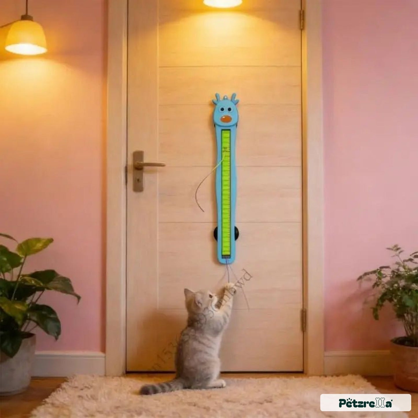 Petzrella Auto Cat Teaser — Self-Rotating Feather Wand Toy for Indoor Cats - Petzrella Kft.