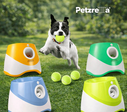 Petzrella Automatic Tennis Ball Launcher for Dogs – Green