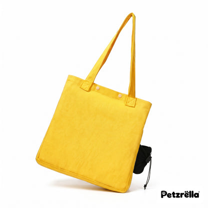 Petzrella canvas cat carrier bag in yellow