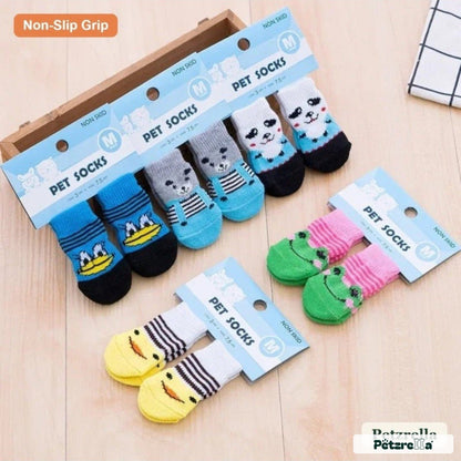 Petzrella Cartoon Knitted Winter Pet Socks - Petzrella Kft.